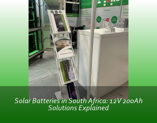 Solar Batteries in South Africa: 12V 200Ah Solutions Explained